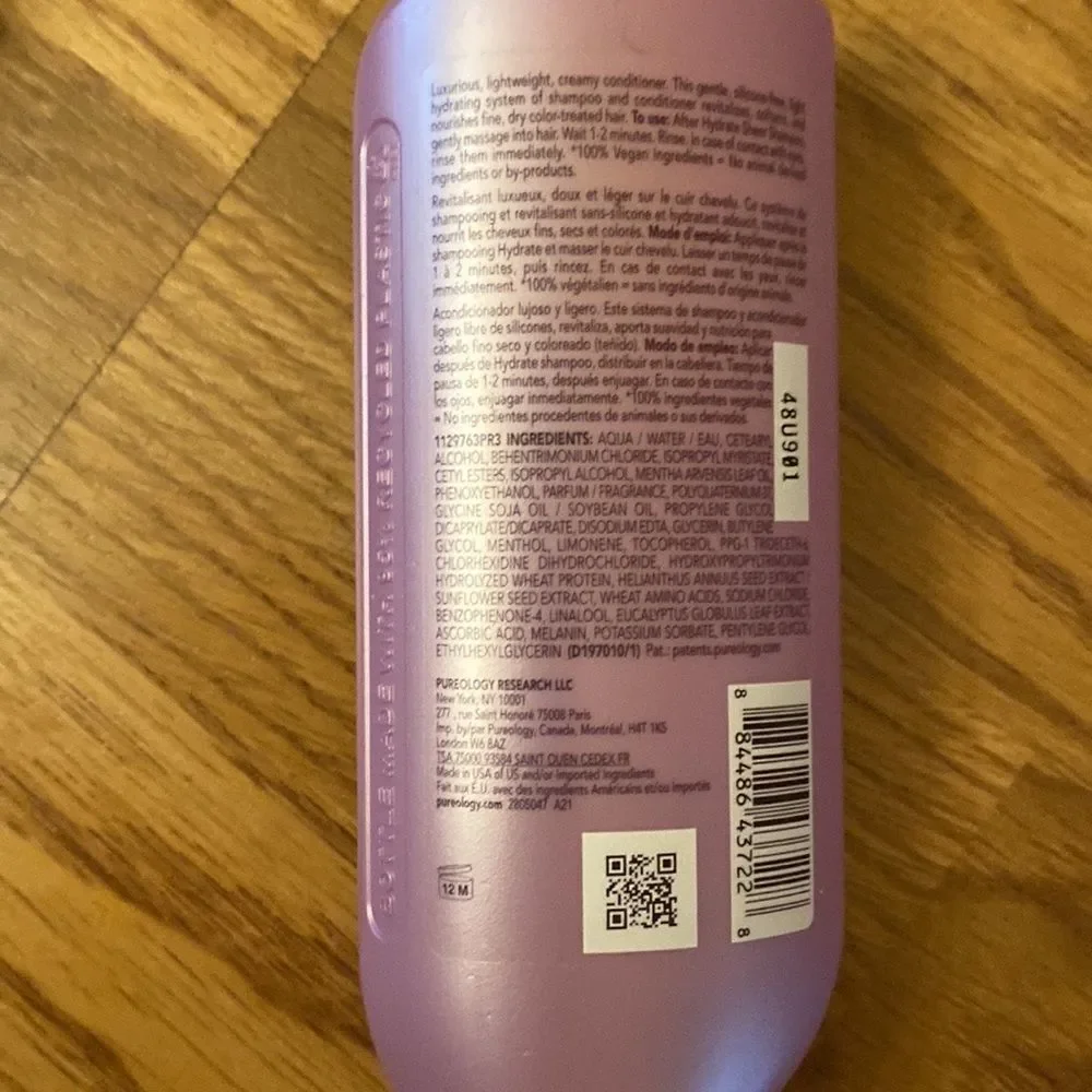 Pureology Sheer Hydrate Shampoo + Conditioner